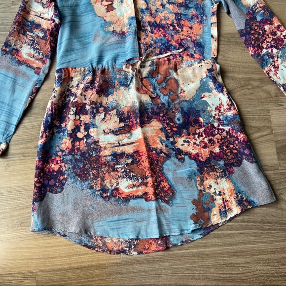 Piperlime Collection Silk Drawstring Shirtdress XS - Picture 4 of 11